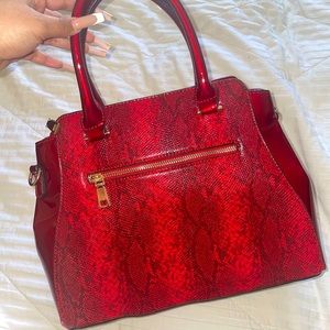 Red Snakeskin Bag